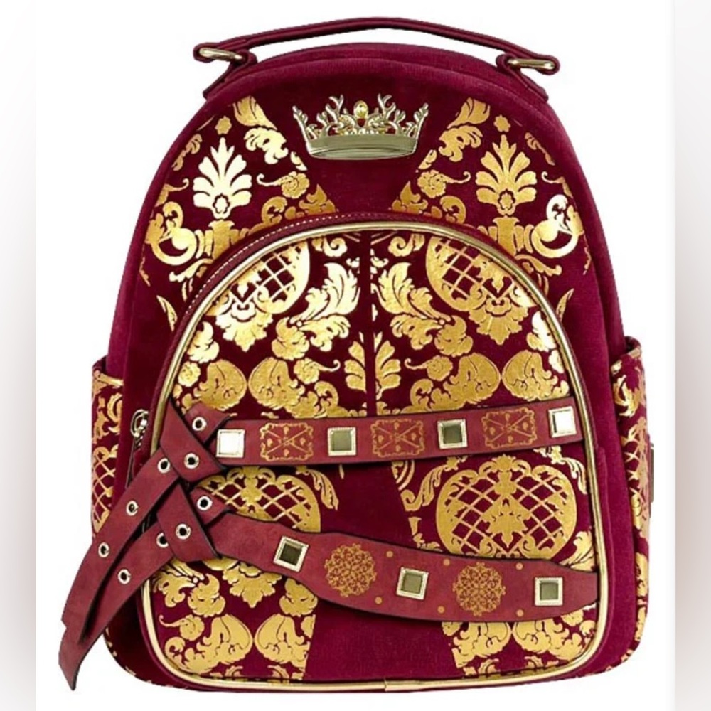 Loungefly Game of Thrones Joffrey Cosplay Mini Backpack Velvet Gold Foil Rare - Picture 3 of 14